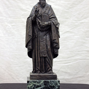 Скульптура под названием "Μέγας Βασίλειος" - Maxim Mukhaev, Подлинное произведение искусства, Литьё