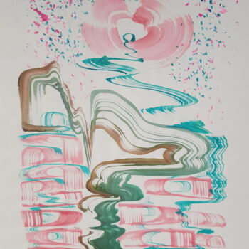 Peinture intitulée "Sumi-x4" par Max Padma, Œuvre d'art originale, Encre