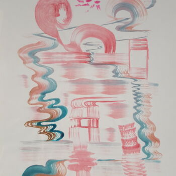Peinture intitulée "Sumi-x5" par Max Padma, Œuvre d'art originale, Encre