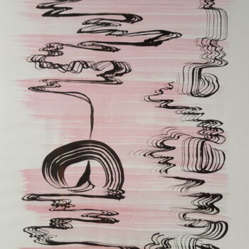 Peinture intitulée "Sumi-x7" par Max Padma, Œuvre d'art originale, Encre