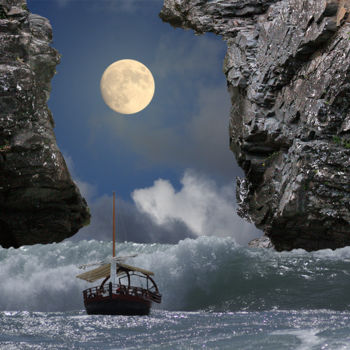 Digital Arts titled "Le Passage" by Max Parisot Du Lyaumont, Original Artwork, Photo Montage