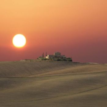 Arts numériques intitulée "Paysage de Toscane" par Max Parisot Du Lyaumont, Œuvre d'art originale, Photo montage