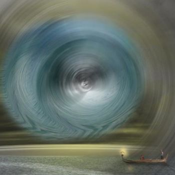 Digital Arts titled "L'autre rive" by Max Parisot Du Lyaumont, Original Artwork, Photo Montage