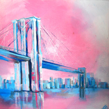 Painting titled "Brooklyn Bridge" by Max Pipe, Original Artwork