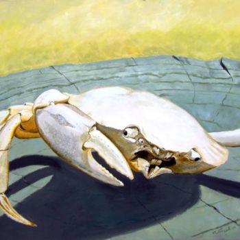 Painting titled "Crab" by Martin Wall, Original Artwork