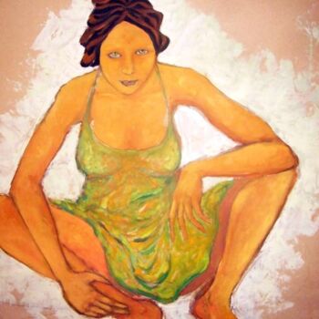 Malerei mit dem Titel "Provocation" von Maya Ratovondrahona, Original-Kunstwerk, Öl