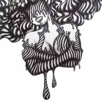 「camisole-mentale.jpg」というタイトルの描画 Maya Hkによって, オリジナルのアートワーク, インク