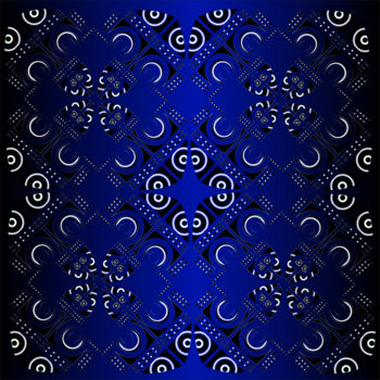 Digital Arts titled "motif fond bleu.jpg" by Mayana, Original Artwork, 2D Digital Work