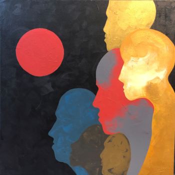 Peinture intitulée "Generations" par Mayank Thakur, Œuvre d'art originale, Acrylique