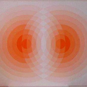 Malarstwo zatytułowany „Orange Double” autorstwa Maya Brassel, Oryginalna praca, Olej