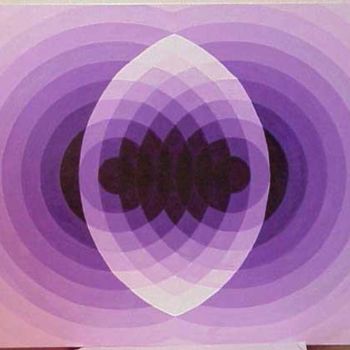 Pintura intitulada "Purple Double" por Maya Brassel, Obras de arte originais, Óleo