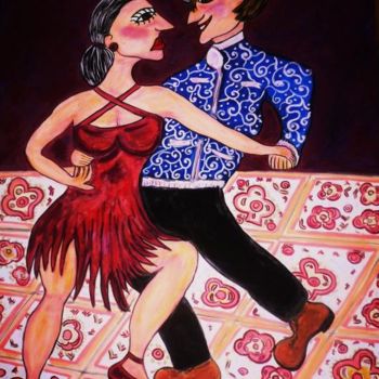 Peinture intitulée "Tango Argentin" par Maya Takata, Œuvre d'art originale