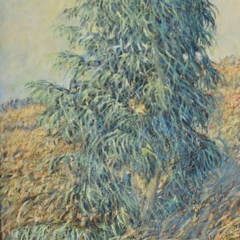 Pintura intitulada "Eucalipto en campo…" por Maymonis, Obras de arte originais, Óleo