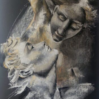 Картина под названием "CERCANIA" - Mayra Montenegro, Подлинное произведение искусства, Пастель