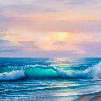 Pintura titulada "Ocean heartbreakers…" por Maysen Mccomis, Obra de arte original, Acuarela