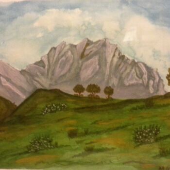 Painting titled "PAISAJE 3.jpg" by Mayte Ayuso (Matete), Original Artwork, Watercolor