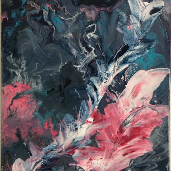Painting titled "Crystalite" by Luc Charbonnier, Original Artwork, Acrylic