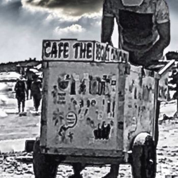 Photographie intitulée "Marchand de glace" par Patrick Maze, Œuvre d'art originale, Photographie numérique