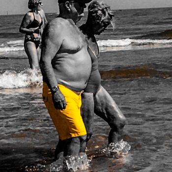 Φωτογραφία με τίτλο "Promenade à la plage" από Patrick Maze, Αυθεντικά έργα τέχνης, Ψηφιακή φωτογραφία