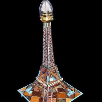 Ремесла под названием "Tour Eiffel (bis)" - Mazille Thierry, Подлинное произведение искусства
