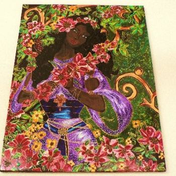"esmeralda" başlıklı Tablo Mazz tarafından, Orijinal sanat, Petrol