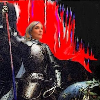 Цифровое искусство под названием "Marine Le Pen repre…" - Patricia Mazzeo, Подлинное произведение искусства, 2D Цифровая Раб…