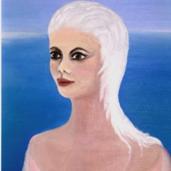 Malerei mit dem Titel "Platinia" von Marie Baudry (Marylene), Original-Kunstwerk, Öl