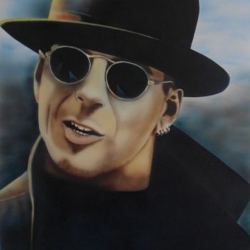 Painting titled "BRUCE WILLYS" by M.Balestrie, Original Artwork, Airbrush