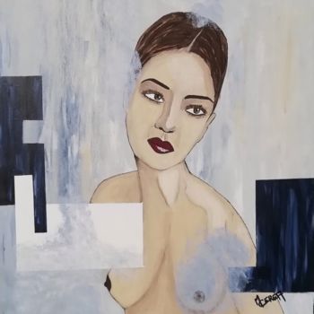 Painting titled "CECILY" by Mcerea, Original Artwork, Acrylic