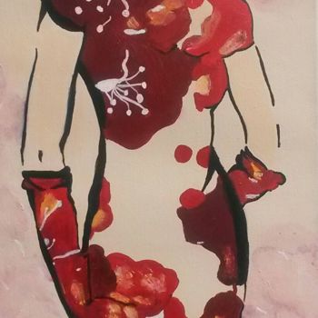 Peinture intitulée "GEISHA" par Mcerea, Œuvre d'art originale, Acrylique