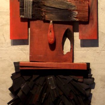 Escultura intitulada "MARABOO" por Christine Fric, Obras de arte originais