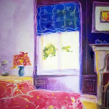 Pintura titulada "La chambre de Lily" por Christine Fric, Obra de arte original