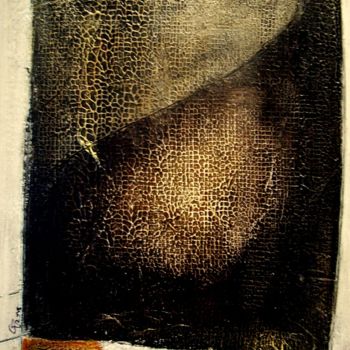 Painting titled "MONOLITHE" by Christine Fric, Original Artwork, Acrylic