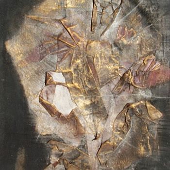 Painting titled "Crumple 2 (détail)" by Christine Fric, Original Artwork