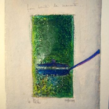 Peinture intitulée "Faire bouillir la m…" par Christine Fric, Œuvre d'art originale