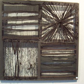 Arte têxtil intitulada "Entre soie" por Christine Fric, Obras de arte originais