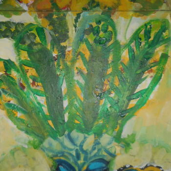 Peinture intitulée "PLANTATION" par Mchartrie, Œuvre d'art originale, Acrylique Monté sur Carton