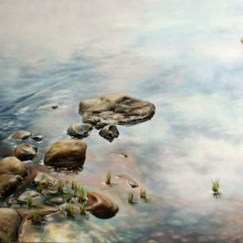 Peinture intitulée "камни 2" par Mikhail Sidorov, Œuvre d'art originale, Huile
