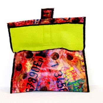 Artcraft titled "Fluo bag lining" by Agnes Mclaughlin, Original Artwork