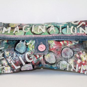 Artisanat intitulée "Imagination clutch" par Agnes Mclaughlin, Œuvre d'art originale