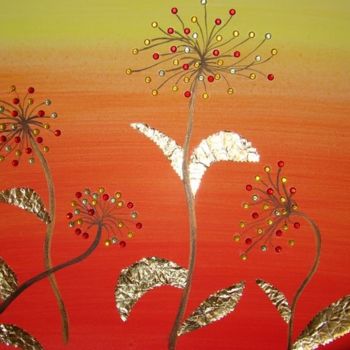 Peinture intitulée "Fleurs!" par Martine Cart-Lamy, Œuvre d'art originale