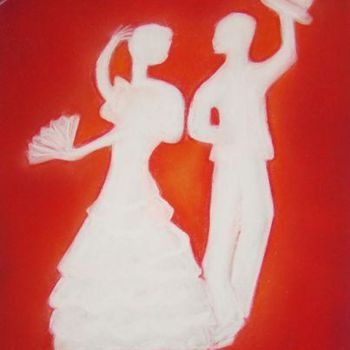 Dessin intitulée "flamenco!" par Martine Cart-Lamy, Œuvre d'art originale