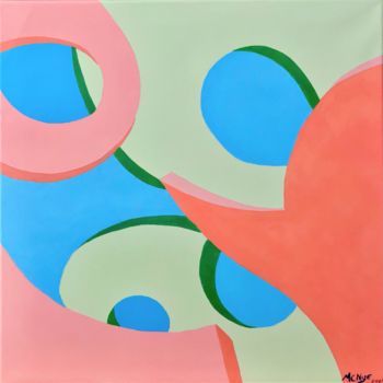 Painting titled "ABSTRACT SHERBET" by Mitch Nye, Original Artwork, Acrylic