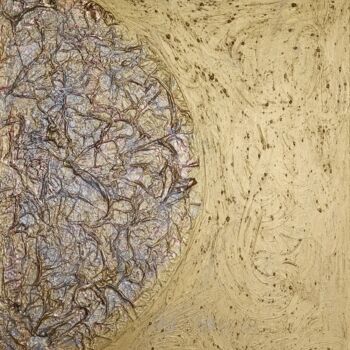 Картина под названием "Semiluna" - Mco, Подлинное произведение искусства, Акрил Установлен на Деревянная рама для носилок