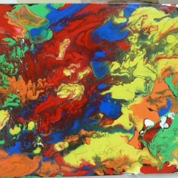 Painting titled "Peinture acrylique…" by Marie Laporte, Original Artwork, Acrylic