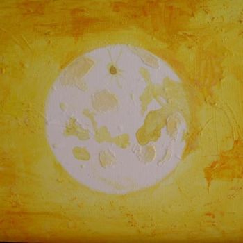 Peinture intitulée "Planete lune_40x50" par Magali Coavoux, Œuvre d'art originale