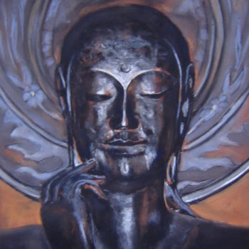 Pintura intitulada "bouddha" por Mc Palcowski, Obras de arte originais, Pastel
