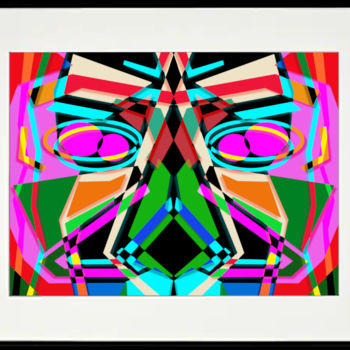 Artes digitais intitulada "Confusion I (framed)" por Marco Brugts, Obras de arte originais, Pintura digital