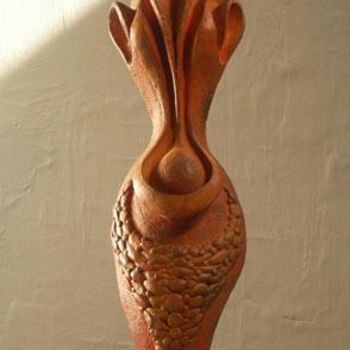 Sculpture titled "Elégance" by Marie-Christine Veeran, Original Artwork, Ceramics