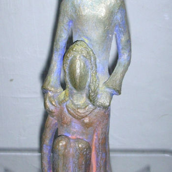 Sculpture titled "couple-o.jpg" by Marie-Christine Veeran, Original Artwork, Ceramics